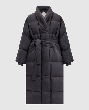 Be Florence Gray elongated down jacket BE2639