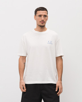 C.P. Company White T-shirt with print MTS143A110579W