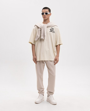 Off-White Yellow T-shirt with logo print 44MAA120S26J00M