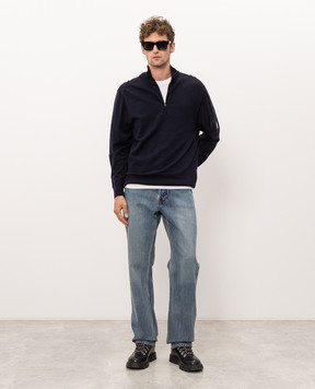 C.P. Company Blue sweater with wool MKN070A005528A