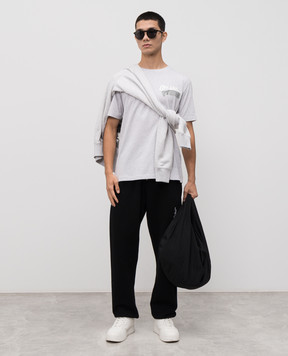 Off-White Cupid Tape grey melange t-shirt 44MAA027F5J00B