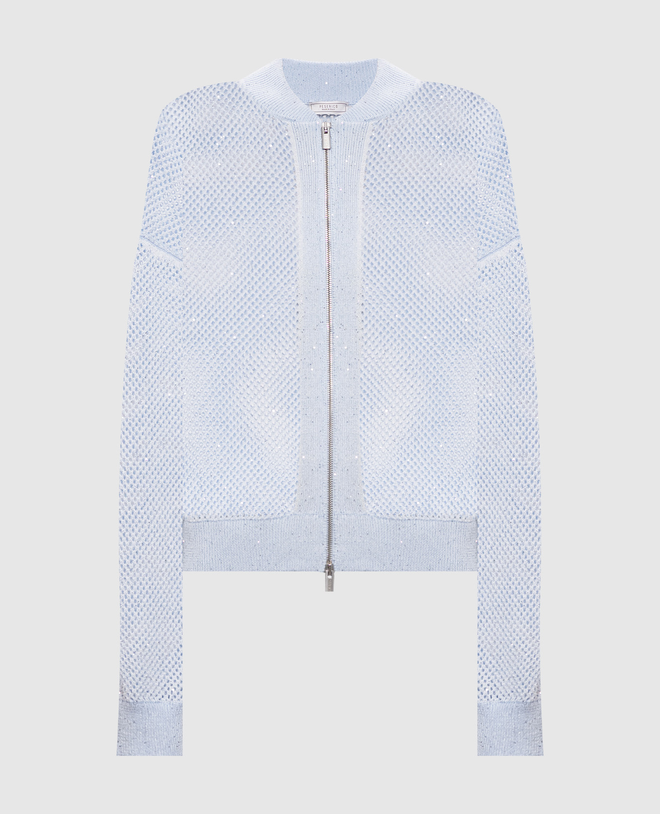 

Blue openwork cardigan with sequins Peserico, Light blue