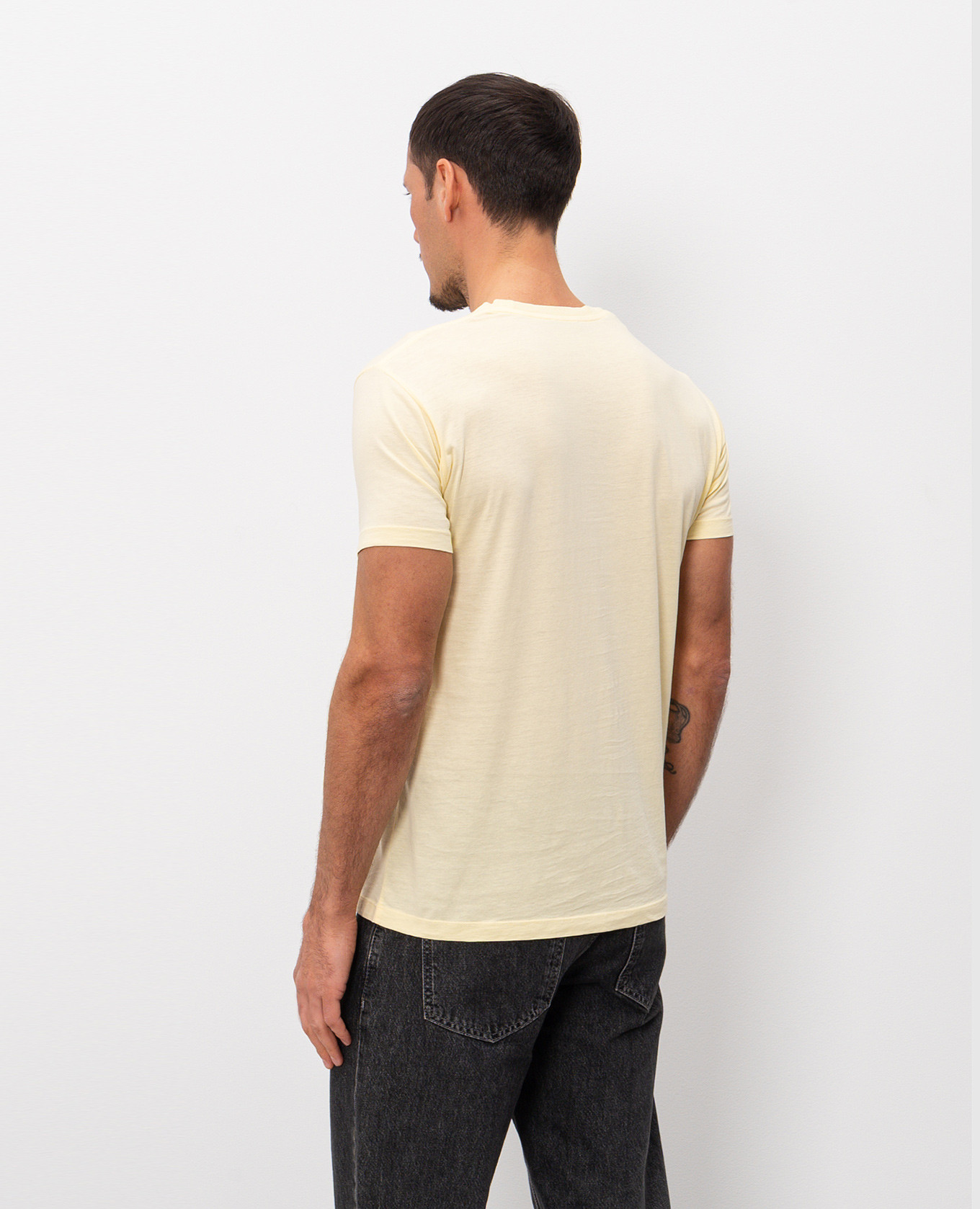 Yellow silk t-shirt Tom Ford 3