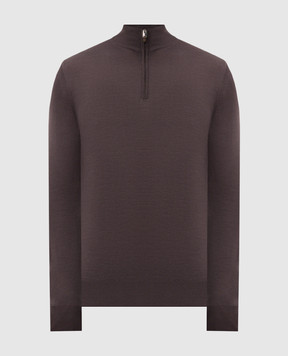 Canali Gray wool jumper MK01149C0015