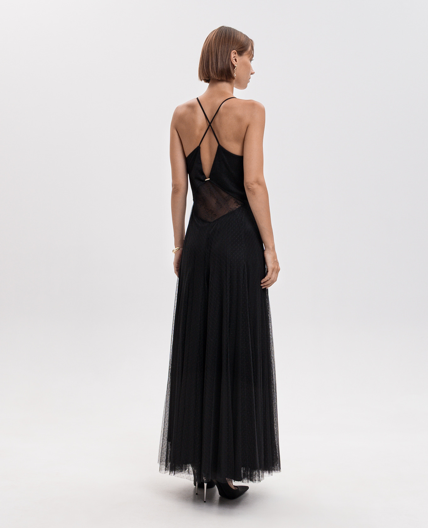 Black maxi dress Twinset 3