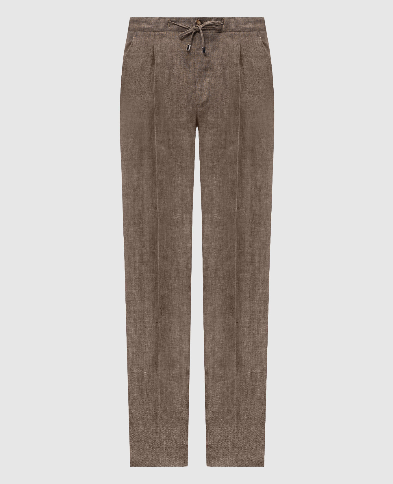 Brown linen pants