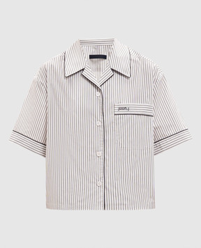 Juun.j White striped shirt in pajama style JW6564W501
