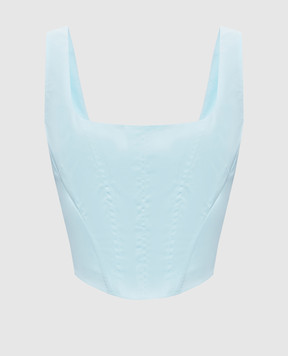 Simkhai Clio blue corset top 3262157T