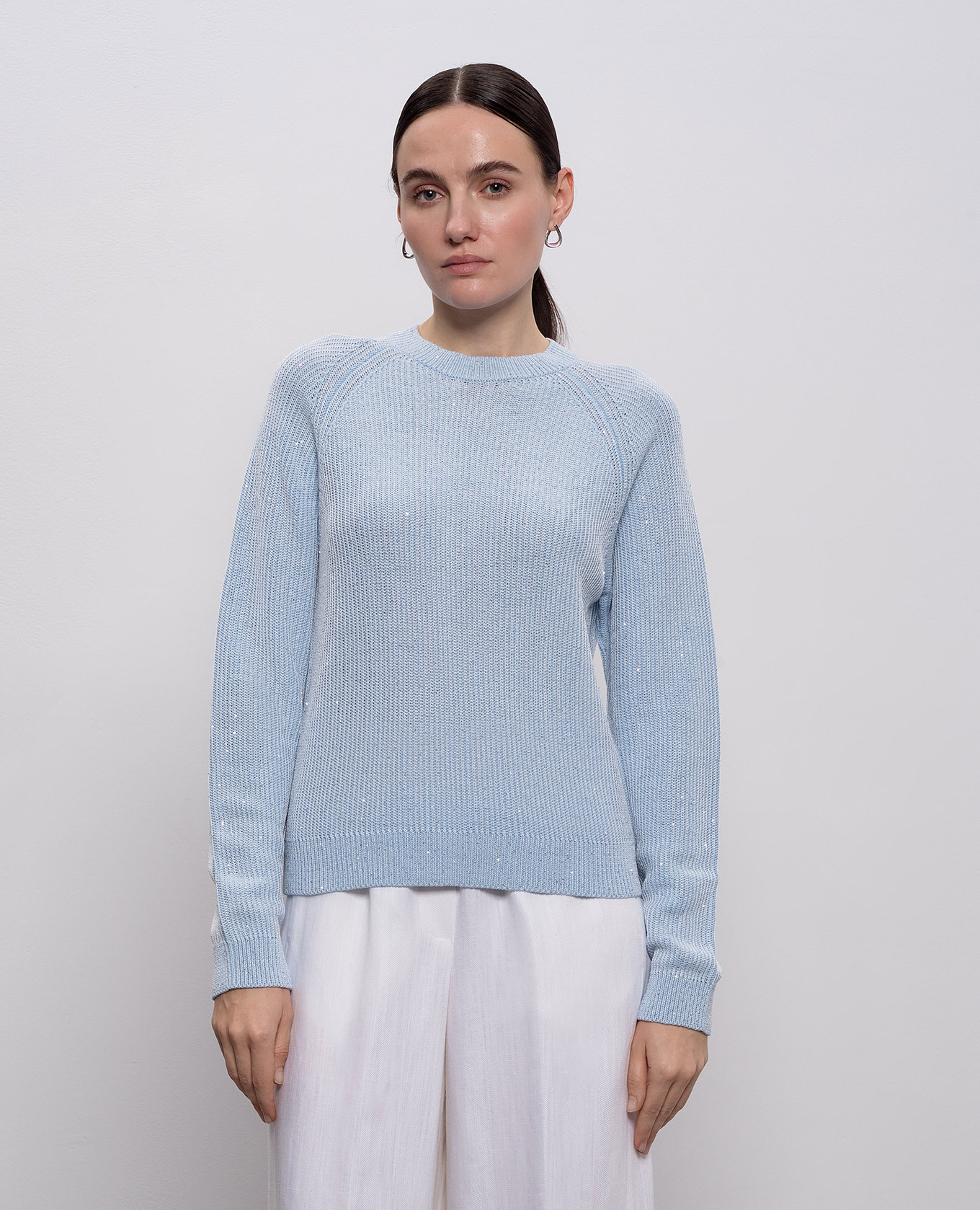 Blue sequined jumper Peserico 3