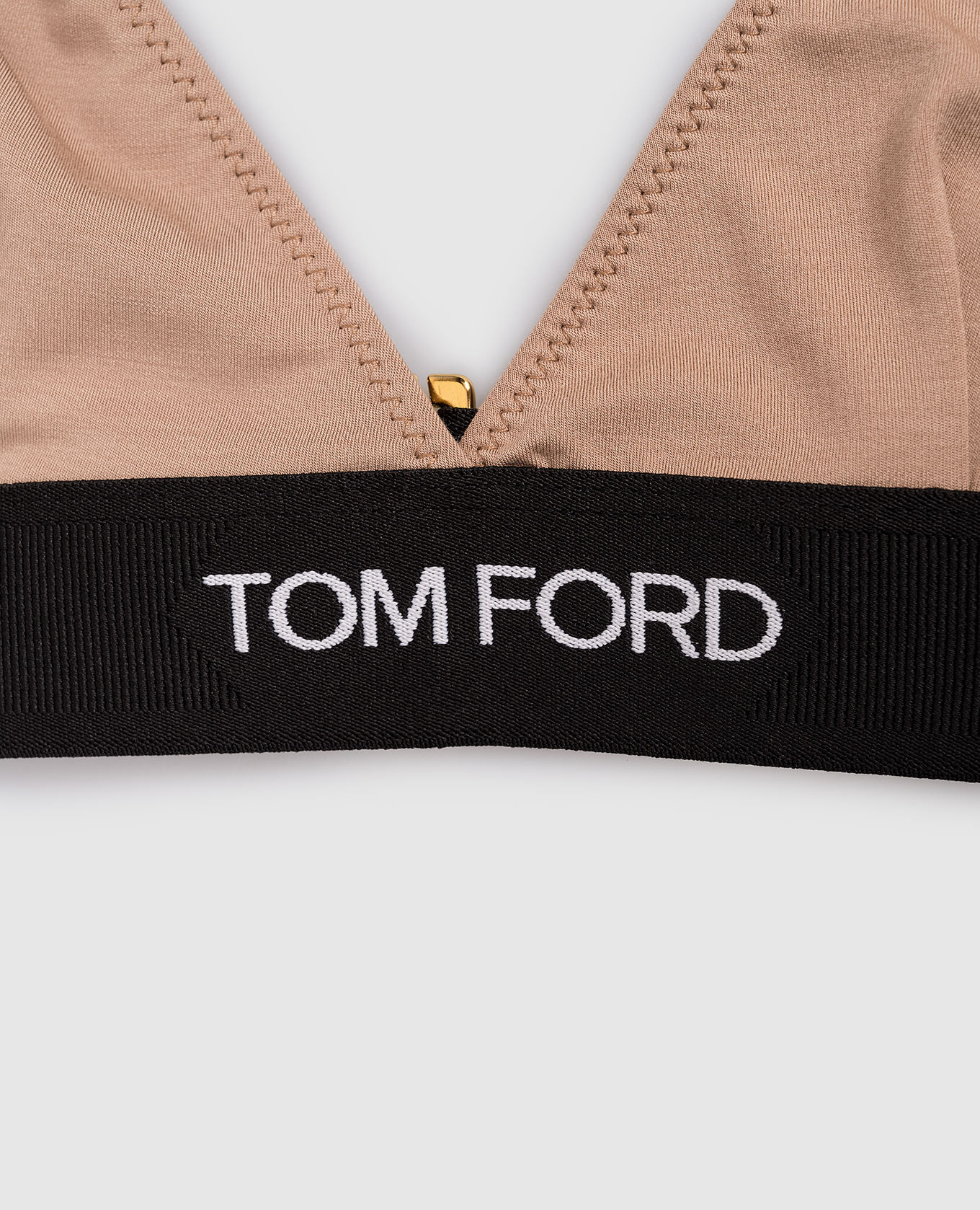 

Beige bralette with contrasting logo Tom Ford