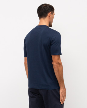 Stefano Ricci Blue T-shirt with logo MNH6105090803
