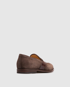 Brunello Cucinelli Brown suede loafers MZUDYRU669