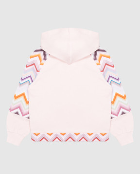 Missoni Children's pink sports jacket with print MZ4A30Z3183
