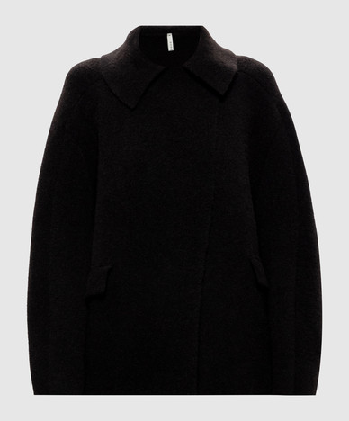Brown cropped coat