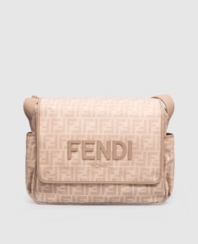 Fendi Beige stroller organizer bag with logo patch 7VB020ARDI