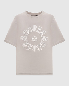 MooRER Beige SURI printed T-shirt SURIJFL