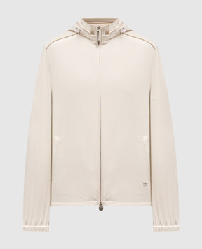 Stefano Ricci Beige wool jacket with hood MDJ61001105650