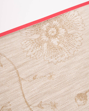 Le Jacquard Fraincais Beige Été India linen tablecloth 31557