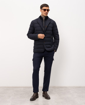 MooRER Blue down jacket SINARDI SINARDISKT