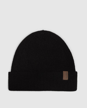 MooRER Black MIDAS cashmere hat MIDASX12