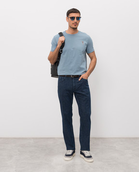 Trussardi Blue jeans with logo patch P403H604870NMJ380D21
