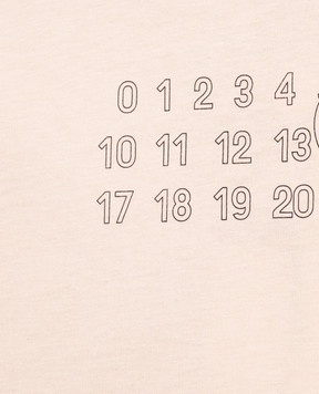 Maison Margiela MM6 Children's beige long-sleeve shirt with inside-out effect M61132MM04I