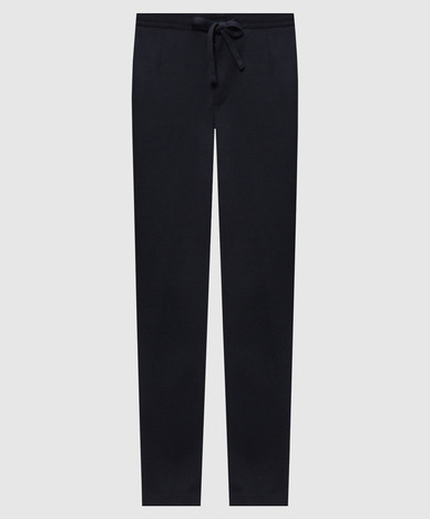 Blue pants with wool