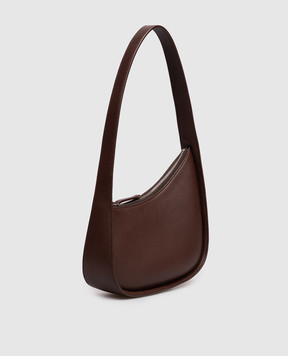 The Row Brown leather Half Moon bag W1249L614