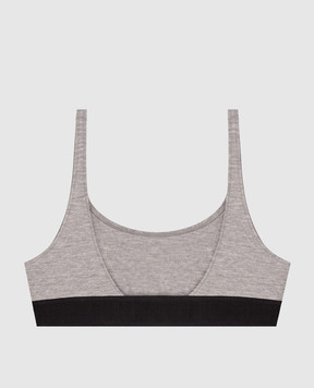 Tom Ford Gray top with logo BRJ016JEX011