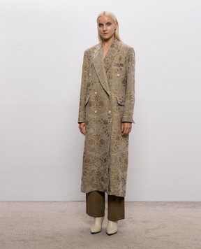 UMA WANG Camelot double-breasted coat with wool UP8001