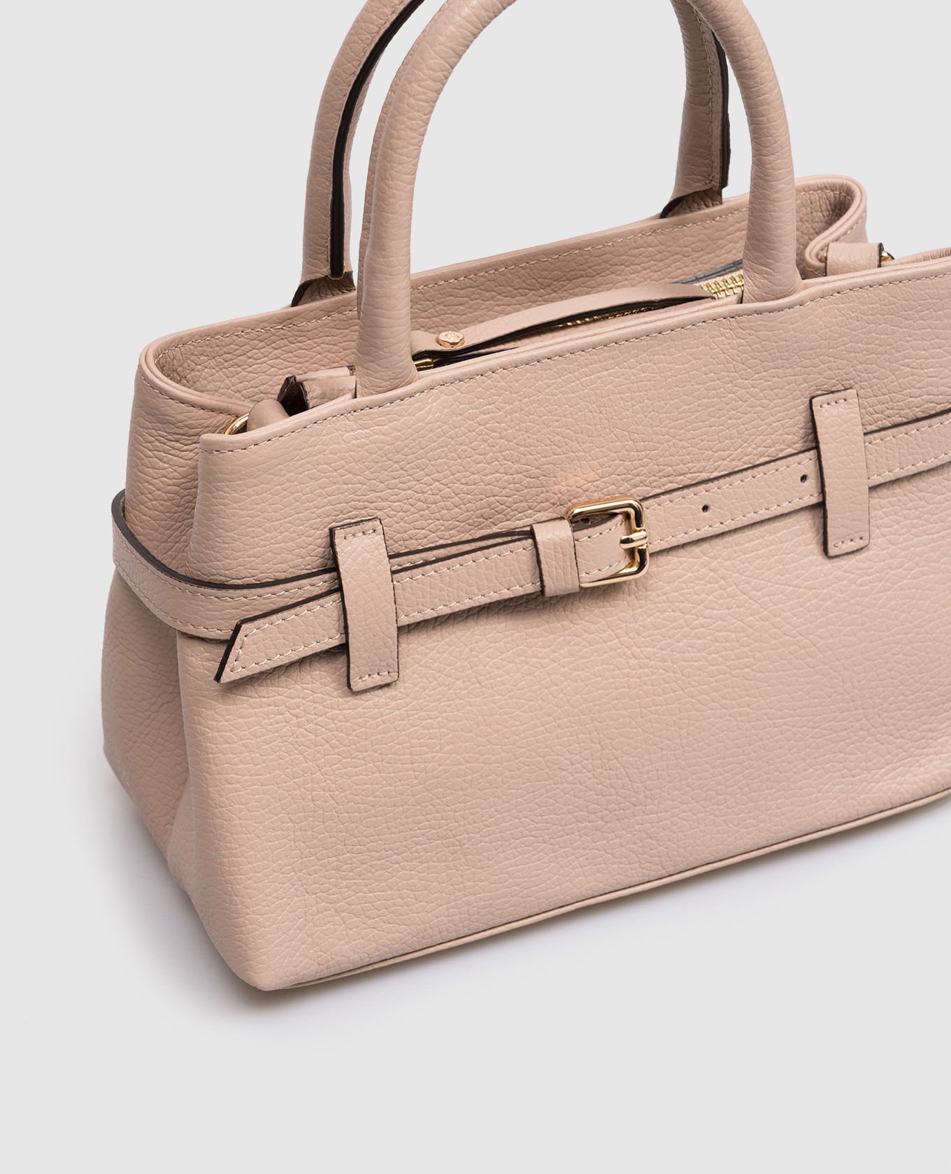 Beige leather bag Dollaro Gianni Notaro 4