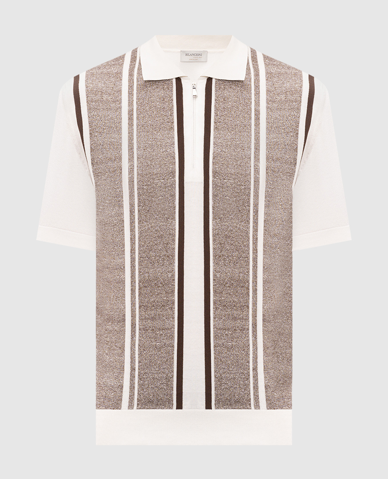polo with striped linen Bilancioni