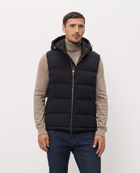MooRER RICK blue down vest RICKKN