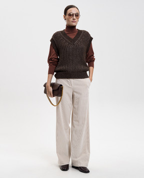 Peserico Brown wool golf S99427F1809770
