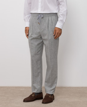 Brunello Cucinelli Gray wool pants M038PE1710