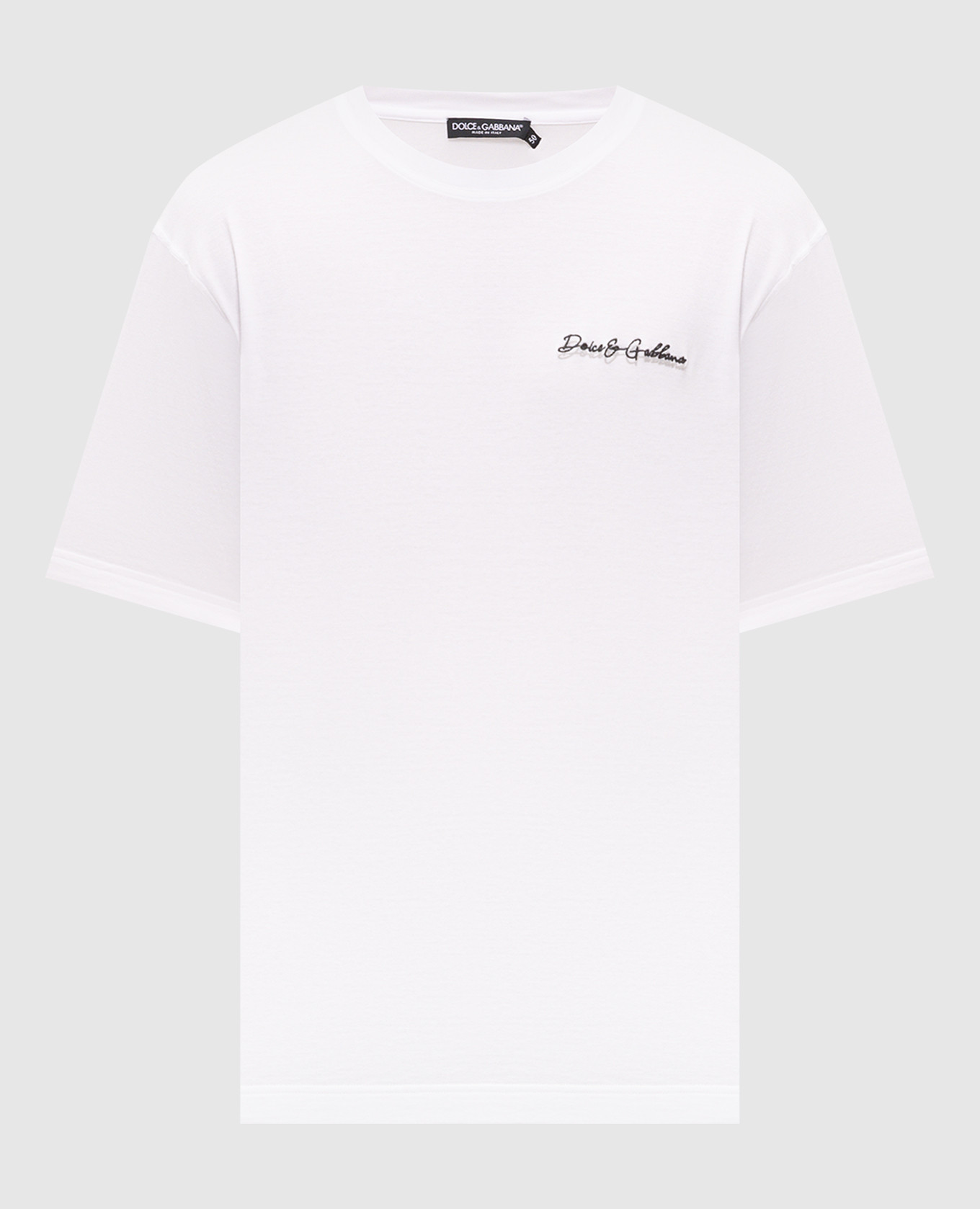 White T-shirt with contrast logo