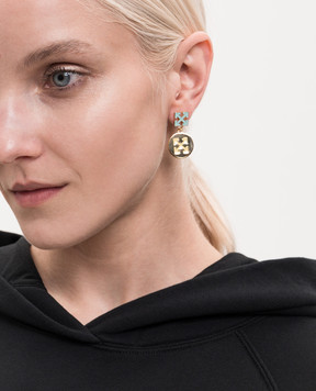 Off-White Arrow gold earrings OWOD2ADS26MET001