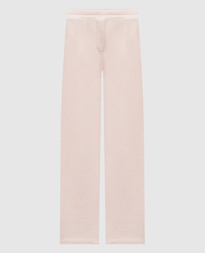 Dolce&Gabbana Pink sweatpants with monogram patch FTC91ZGDDMD