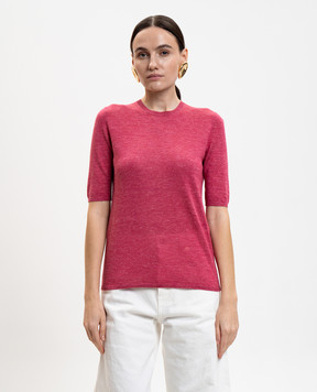 Gabriela Hearst Pink Chryse cashmere, silk and hemp top 3269833A118