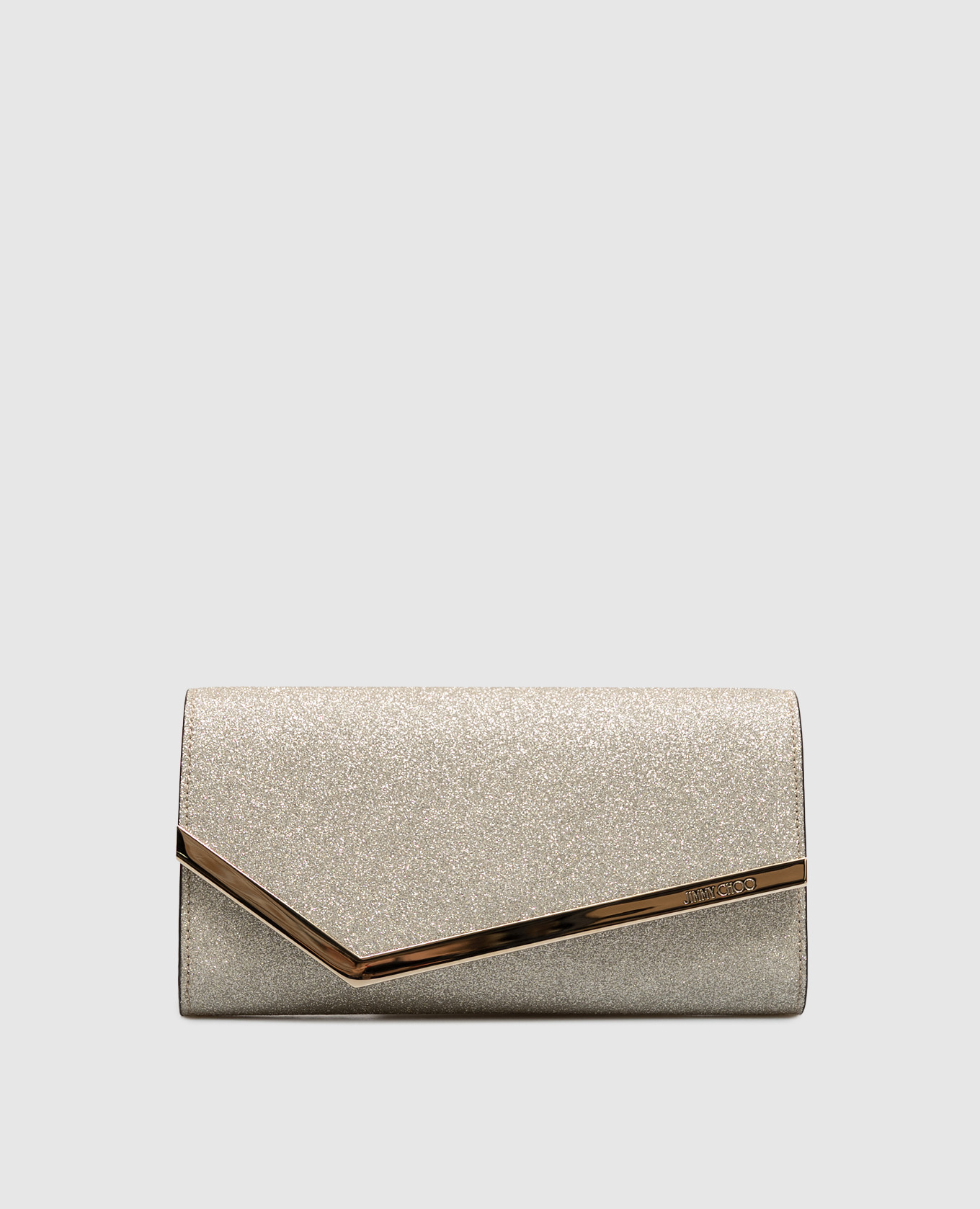 Emmie gold glitter clutch Jimmy Choo