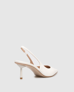 Le Silla BELLA white leather slingbacks 4233B060LBPPNEM