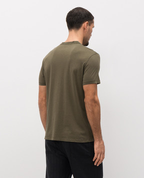 Tom Ford Khaki T-shirt with silk JCS022JMC084