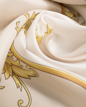 Versace Beige silk scarf New Barocco 10016001A19393