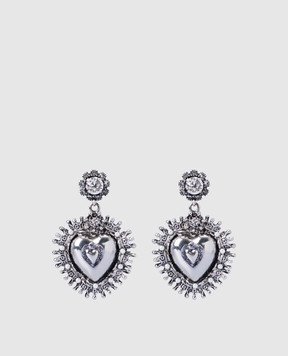 CelesteG Silver Heart Earrings 1179