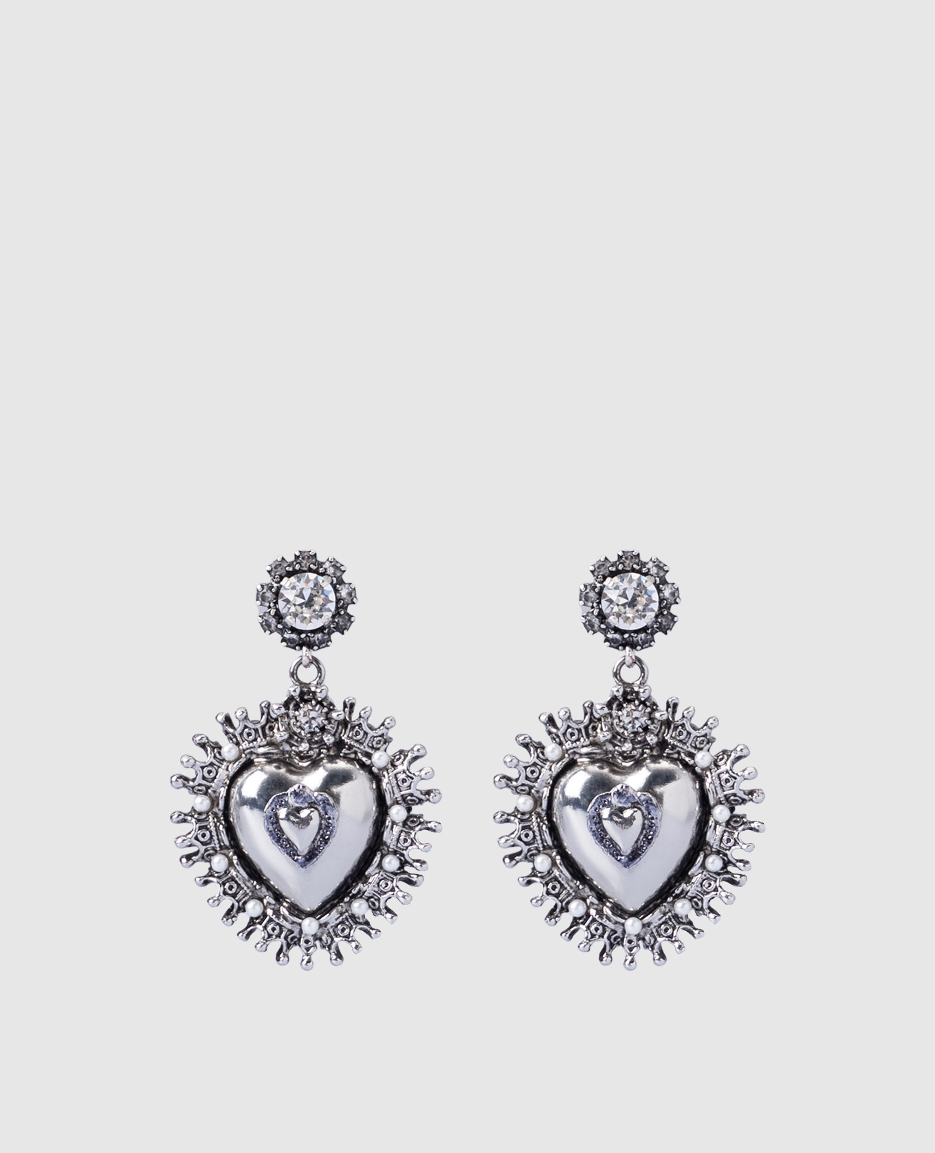 Silver Heart Earrings