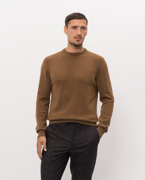 ISAIA Brown cashmere sweater MG8396Y0531