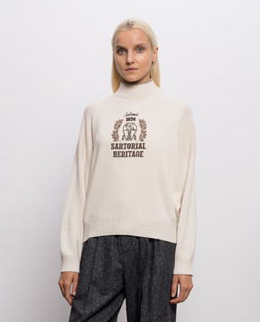 Brunello Cucinelli Ivory cashmere sweater M12722204