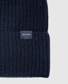 Woolrich Blue hat with wool CFWOAC0331MBUF0659