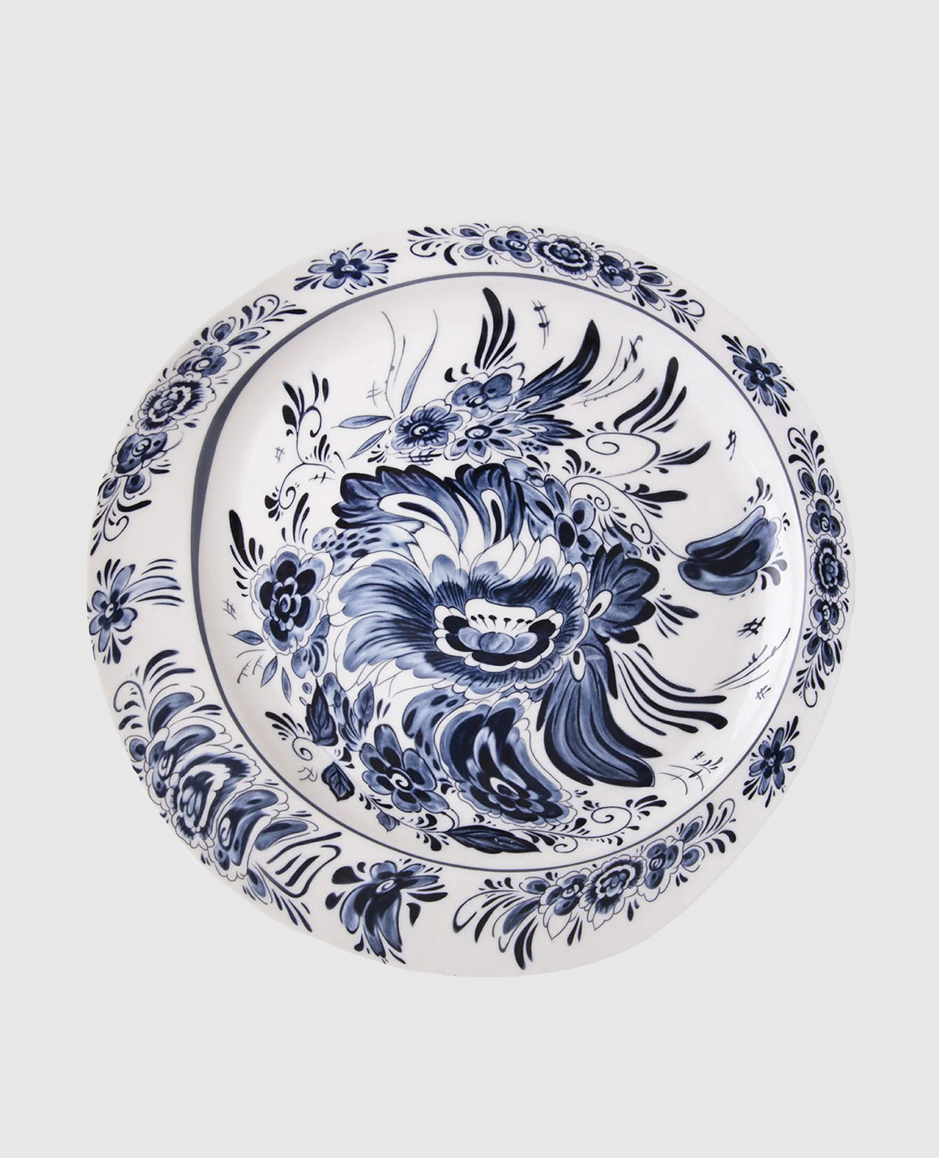 

Classics on Acid Hollandia Flowers White Porcelain Dinner Plate SELETTI