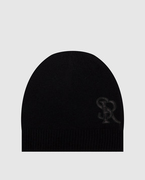 Stefano Ricci Black cashmere hat K606040CUFF26305